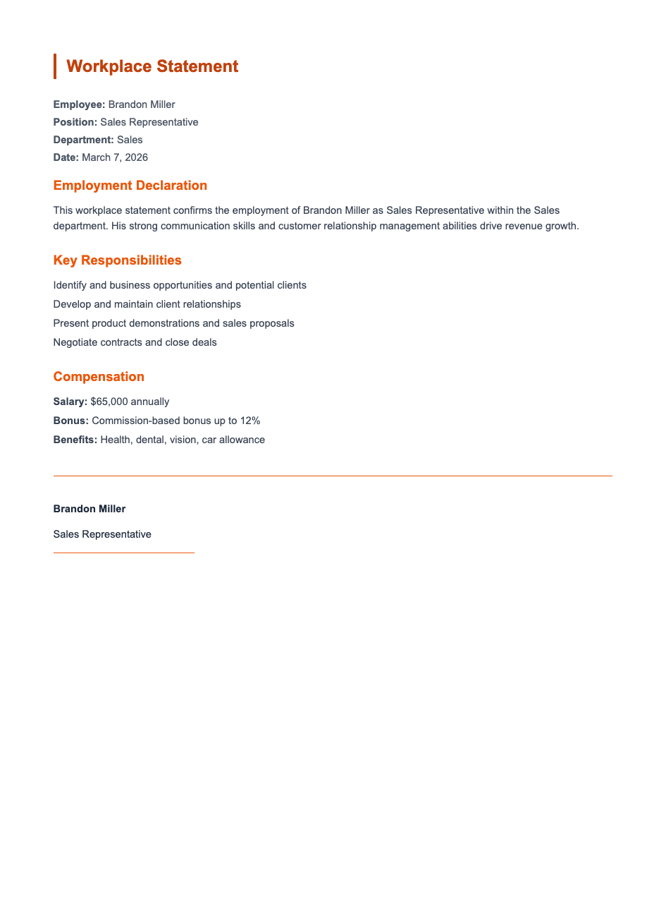 Orange modern workplace statement